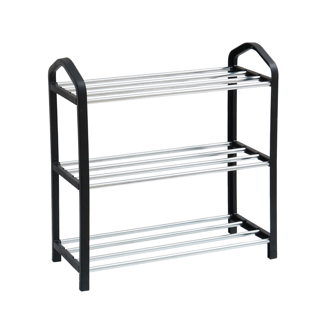 Shoe Rack Tower Adjustable 6 Pair 3 Layers Space Saving Storage
