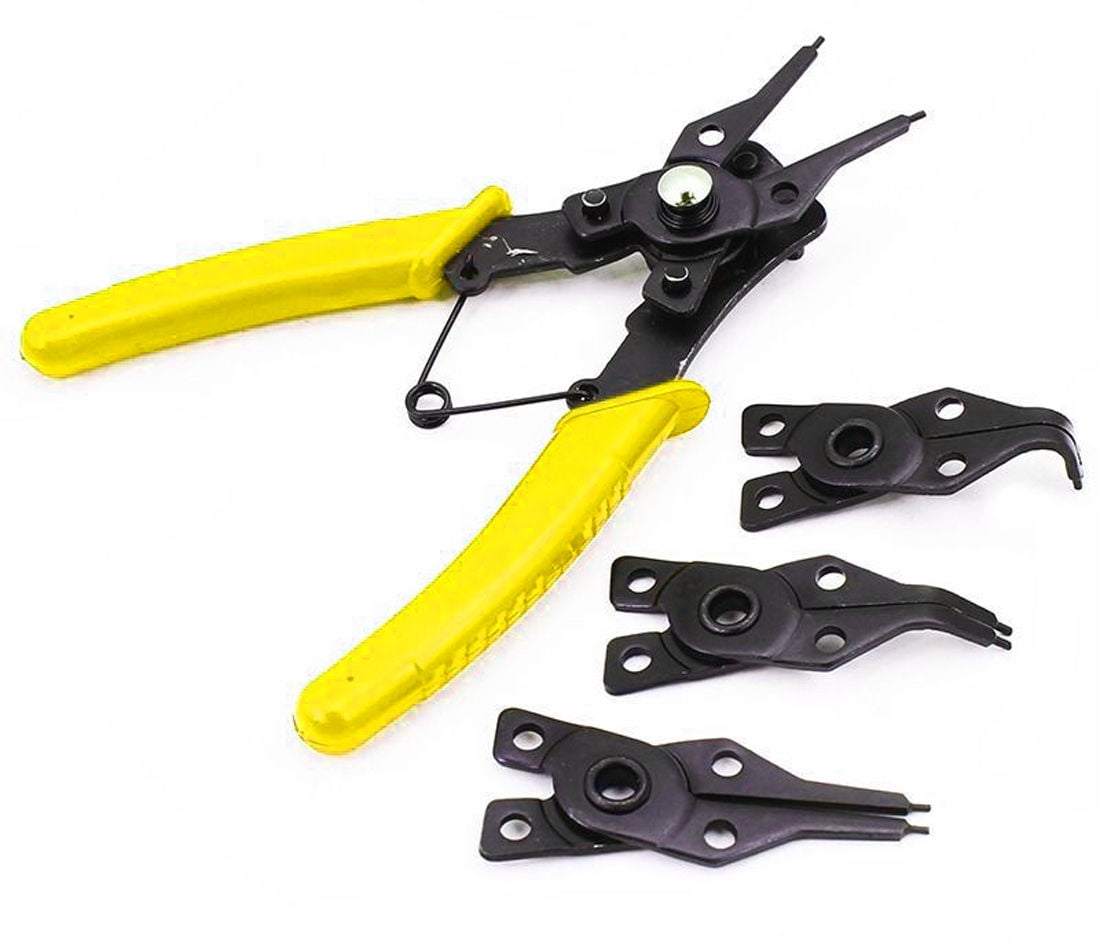 BGS Tools 4 Piece Snap Ring Pliers Set For Small Locking Circlips 444 