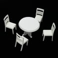 thumbnail image 2 of de cocina blanca 1/20, juego de sillas modelo comedor diseños de exhibición Zulema  Mesas y sillas en miniatura, 2 of 8