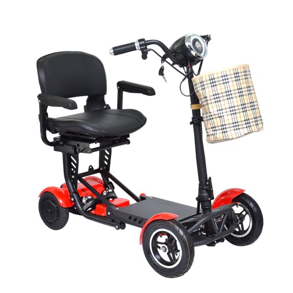 Comfygo MS-3000 Electric Scooter for Adults, Foldable Scooters for Seniors,4 Wheeler Drive Mobility Scooter with Chair,Scooter Eléctrico para Adultos