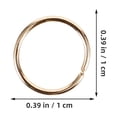 thumbnail image 2 of OFFIGAM 1200Set Golden Iron Rings for Diy Craft Enthusiasts Jewelry Making Connectors Round, 2 of 6