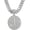 Silver, variant on Round star Hip-hop Cuban Chain, Rhinestone Pendant Necklace Jewelry For Men，Men's Fashion Jewelry