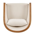 thumbnail image 6 of New Pacific Direct Tillman PU/Fabric Accent Arm Chair in Casa Caramel/Shortbread, 6 of 14
