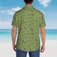 thumbnail image 5 of Cauagu Mallard Duck Print Hawaiian Shirt for Men,Casual Short Sleeve Button Down Shirts Summer Beach Men's Regular-Fit Short-Sleeve Print Shirt -X-Large, 5 of 6
