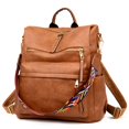 thumbnail image 2 of Mochila ZOCILOR Fashion para mujer, piel sintética, color marrón, 2 of 8