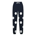 thumbnail image 5 of Annhoo High Waisted Sweatpants for Women Polka Dots Drawstring Sports Trousers Cinch Bottom Pants with Pockets, 5 of 5