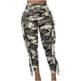 thumbnail image 1 of Birdeem Mode Femmes Aguichant Moulant Camouflage à Franges Bandage Pantalon, 1 of 10