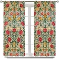thumbnail image 3 of Floral Blackout Curtains, William Morris Watercolor Vintage Floral Curtains Patterned Curtains Retro Flower Art Boho Window Treatments for Living Room Bedroom Decor Drapes,42x54 Inch, 3 of 6