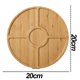 thumbnail image 2 of Bandeja redonda de madera para servir Bandeja decorativa de madera para comida, 2 of 5