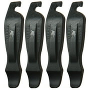 50 Strong Bike Tire Lever - Set of 4 Easy Grip Bicycle Levers - Snap Together For Storage (Black)