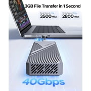 ORICO 40Gbps NVMe Enclosure USB4 External PCIe NVMe SSD Reader Built-in Cooling Fan 8TB Compatible with Thunderbolt 3/4 USB3.2/31/3.0(No Drive)