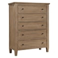 thumbnail image 3 of Steve Silver Riverdale Rustic Vertical Dresser with 5 Drawers and Felt Interior, Brown, 3 of 7