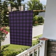 thumbnail image 3 of Sigee Purple Black Plaid for Live Happy Decorative Small Garden Flag,Double Sided Yard Flags Holiday Garden Flags for All Seasons, 3 of 9
