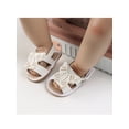 thumbnail image 6 of hirigin Baby Girls Summer Butterfly Sandals Non-slip Soft Sole Toddler Princess Open-toed Flat Shoes, 6 of 9