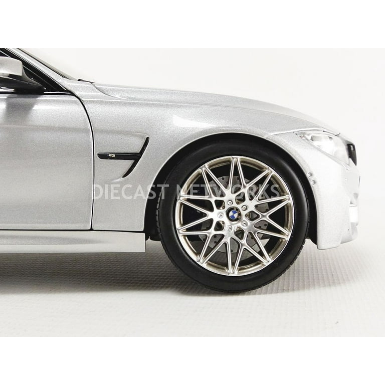 2017 BMW M3 Competition Package Silver with Black Top 1/18 Diecast