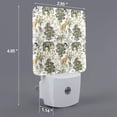 thumbnail image 2 of Fuzoiu Vintage Animals Palm Tree Print Dusk to Dawn LED Night Light with Light Sensor, Energy-Efficient Touch-Safe Night Lamp for Home, Office, and Kids' Rooms-US, 2 of 7