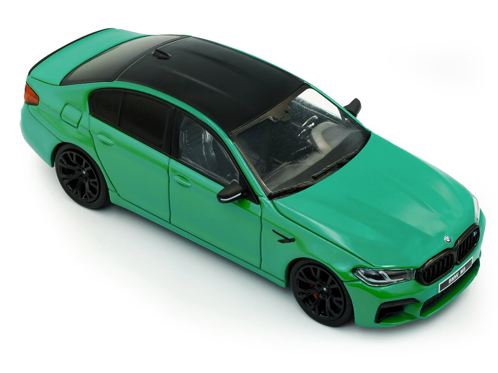 2022 BMW M5 Competition Signal Green with Black Top 1/43 Diecast Model Car by Solido