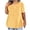 A-Yellow1042, variant on Women's Plus Size Blouse Loose Short Sleeve V Neck Pullover Top Soft Casual Daily Streetwear Shirt