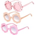 thumbnail image 1 of gafas de sol redondas con diseño de flores, bonitas gafas de sol para playa y exteriores para niños., 1 of 5