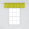 thumbnail image 2 of Ambesonne Botanical Window Valance, Healthy Health Plants, 54" X 12", Yellow Green Grey, 2 of 3