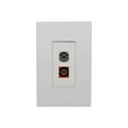 thumbnail image 2 of Eaton Tripp Lite Series RCA Femelle Audio vers Terminal à Vis Kit de Prise Keystone Rouge/blanc - insert Modulaire (Accoudoir) - RCA - Blanc, Rouge - pour P/N : N062-012-KJ, N062-016-KJ, N062-024-KJ, N062-032-KJ, N080-104, N080-106, N080-SMB1-WH, 2 of 5