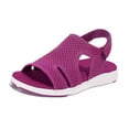 thumbnail image 1 of Sandalias de verano para mujer, zapatos informales cómodos, tejidos elásticos, transpirables, de gran tamaño, 1 of 5