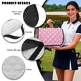 thumbnail image 6 of Yuyamidu Pink Polka Dots Golf Cart Seat Covers, Cute Club Car Cushion Covers with 4 Front Pockets Universal Golf Cart Accessories Fits in 2-Seat Golf Carts, 6 of 7