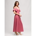 thumbnail image 6 of Womens Cold Shoulder Maxi Dress, 6 of 7