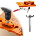 thumbnail image 2 of Door Hinge Drill Jig Cabinet Hinge Drill Guide DIY Tool Door Hinge Router Template Hole Opening Auxiliary Tool, 2 of 6