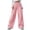 *Pink, variant on Women's Y2K Drawstring Cargo Pants,Wide Leg Baggy Parachute Pants For Women,Ladies High Waisted Streetwear Trousers with Pockets,Black,S-5XL