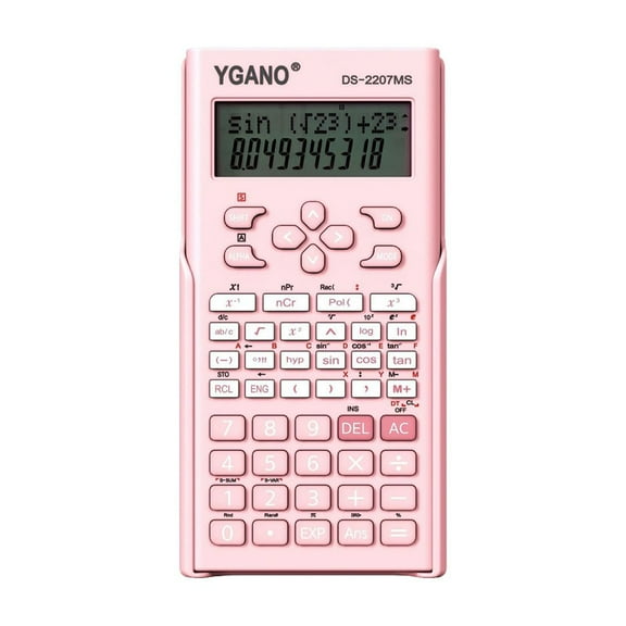 Gallickan Scientific Calculator, 2 Line Calculator Scientific Function Calculator for School Caculator for Middle and High School Students College School Supplies, Pink