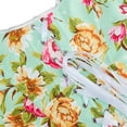 thumbnail image 5 of Yuwull Women'S Summer Floral Corset Crop Top Strap Boned Bustier Cute Tie Back Party Bodyshaper, 5 of 9
