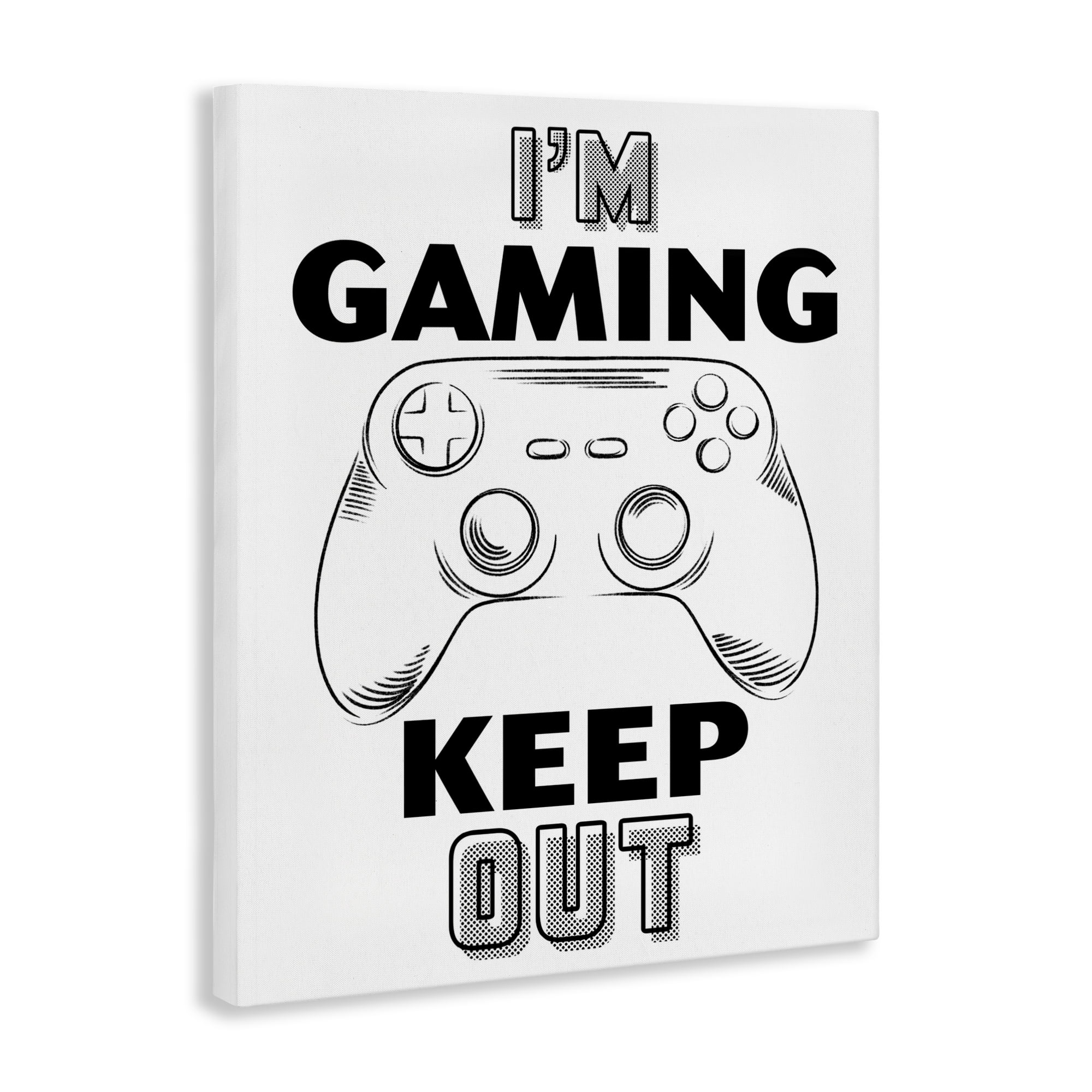 Stupell Industries Gaming Keep Out Canvas Wall Art, design by Marcus Prime