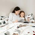 thumbnail image 5 of Castle Fairy Rustic Cabin 3-Piece Full Bedding Set: Teens’ Christmas Tree New Year Breathable, 5 of 8