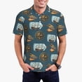 thumbnail image 1 of Balery Miniature Ship In Bottle Camisa Polo de Hombre con Estampado, de Manga Corta y Tejido Medio, Camisa Tipo Golf Polo-Large, 1 of 6