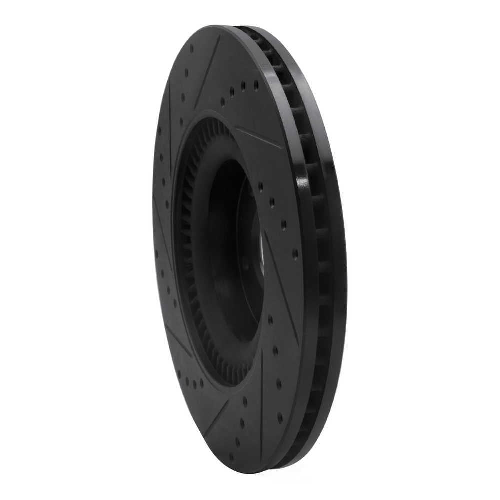 Dynamic Friction Company 633-03036R DFC Brake Rotor - Drilled And Slotted - Black