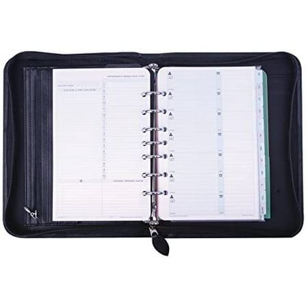 Day-Timer 6719968357 Avalon Vinyl Refillable Day Planner-Undated, 1 ...