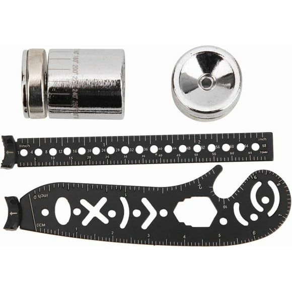 ZOUSSIQI Multifunctional Drawing Ruler Black Iron Versatile Drawing Ruler Tool Innovative Painting Magnetic Compass Measurement CA919-34416