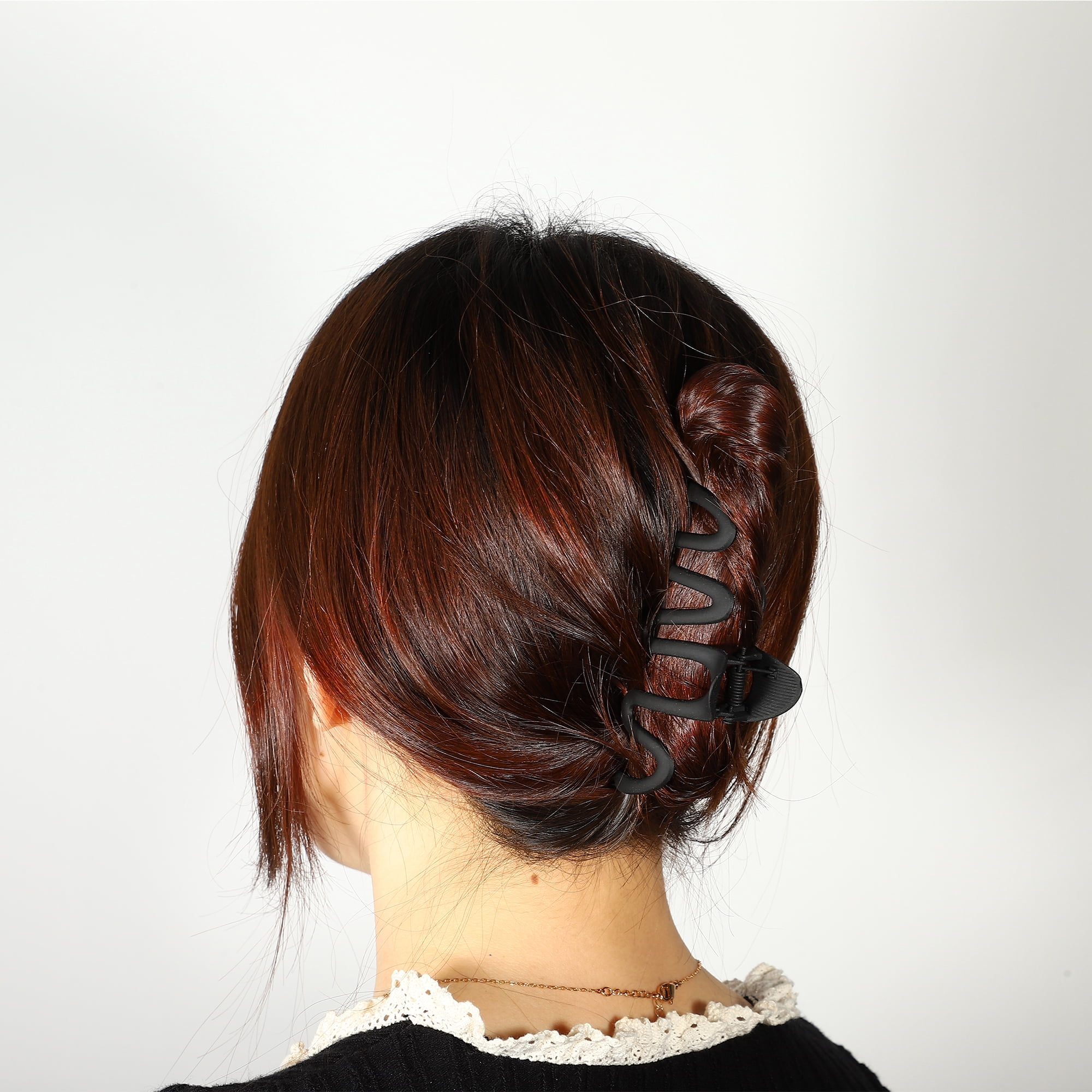 Unique Bargains Metal Hair Claws Clips Hair Barrettes Black