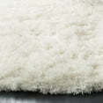 thumbnail image 3 of SAFAVIEH Polar Abbot Solid Shag Area Rug, White, 10' x 10' Round, 3 of 6