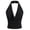 C-Black, variant on Ulitacool Women'S Shirts Solid Color Sparkling Neck Camisole Backless Sleeveless Tank Top Summer Vest Blouse Basic Daily Wear M White