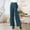 Light Blue, variant on Women’s Wide Leg Wrinkle Pants High Waist Solid Color Business Trousers Casual Loose Pants with Pockets
