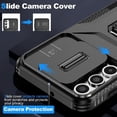 thumbnail image 4 of Funda para GANGXUN Samsung Galaxy A16 - Soporte metálico, Función magnética, Negro, 4 of 5