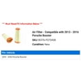 thumbnail image 2 of Air Filter - Compatible with 2013 - 2016 Porsche Boxster 2014 2015, 2 of 2
