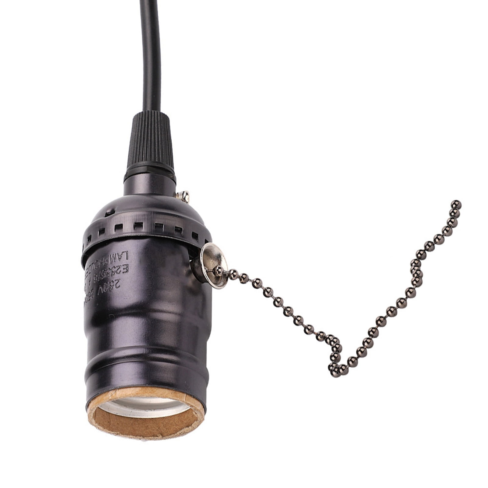 Plafonnier Interrupteur Tirette Suspension Vintage E27 Avec Interrupteur à Tirette - Support Lampe Plafond à Chaîne - Noir Lustre Vintage Interrupteur Tirette Plafonnier Interrupteur Tirette Suspension Vintage E27 Avec Interrupteur à Tirette - Support Lampe Plafond à Chaîne - Noir Lustre Vintage Interrupteur Tirette