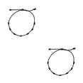 thumbnail image 2 of Guardurnaity Pulseras anudadas con 7 nudos de la suerte Cuerda de longitud tejida Simple Mujer Accesorios populares Colores Cadena de mano Negro 2piezas, 2 of 6