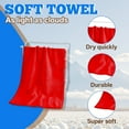 thumbnail image 3 of AUQ Bath Towels Large,Efficient Moisture Absorption Towels for Bathroom,Airy Quick-Dry Surface Microfiber Towels,Red,13.78*29.53*0.39in, 3 of 7