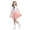 Pink, variant on QSAWXQZ Girls' 2PC Outfit Lapel Short Sleeves Button Down Blouse Pleated Skirt Preppy Uniform Set Casual for Summer 9-10 Years