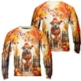 thumbnail image 3 of Happy Thanksgiving Pitbull Give Thanks Fall Beanie Scarf Welcome All Over Print 3D Sweatshirt Unisex Merch Terrier Dog Lover - 00020, 3 of 6