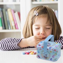 YUNAFFT Box Tinplate Box Easter Cookie Jar Easter Party Supplies Easter Packaging Tin Cookie Tins with Lid Easter Present Wedding Cards Cartoon Candy Holder Baby Snack Props